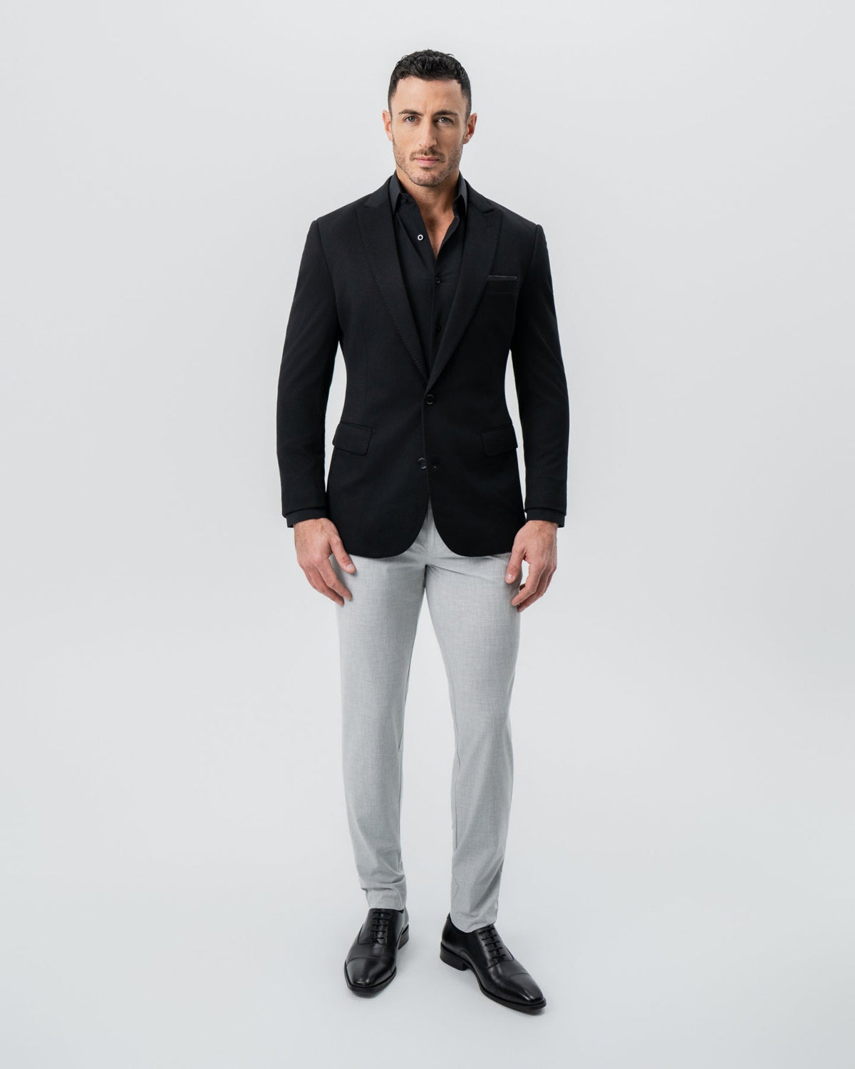 Athletic Fit Stretch Blazer - Black - Pick Stitch | State & Liberty Suits|Blazers