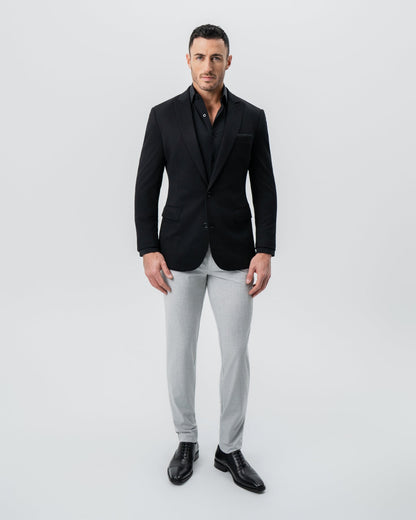 Athletic Fit Stretch Blazer - Black - Pick Stitch | State & Liberty Suits|Blazers