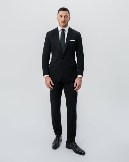 Athletic Fit Stretch Blazer - Black - Pick Stitch | State & Liberty Suits|Blazers