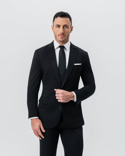 Athletic Fit Stretch Blazer - Black - Pick Stitch | State & Liberty Suits|Blazers