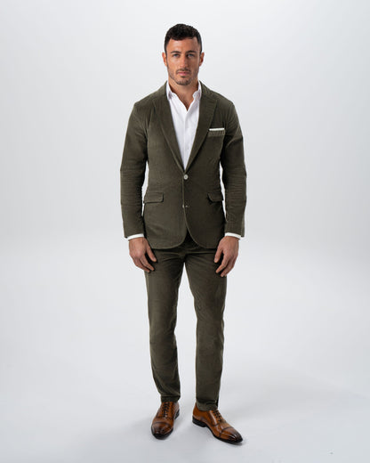 Unstructured Corduroy Blazer - Dark Olive | State & Liberty Suits|Blazers