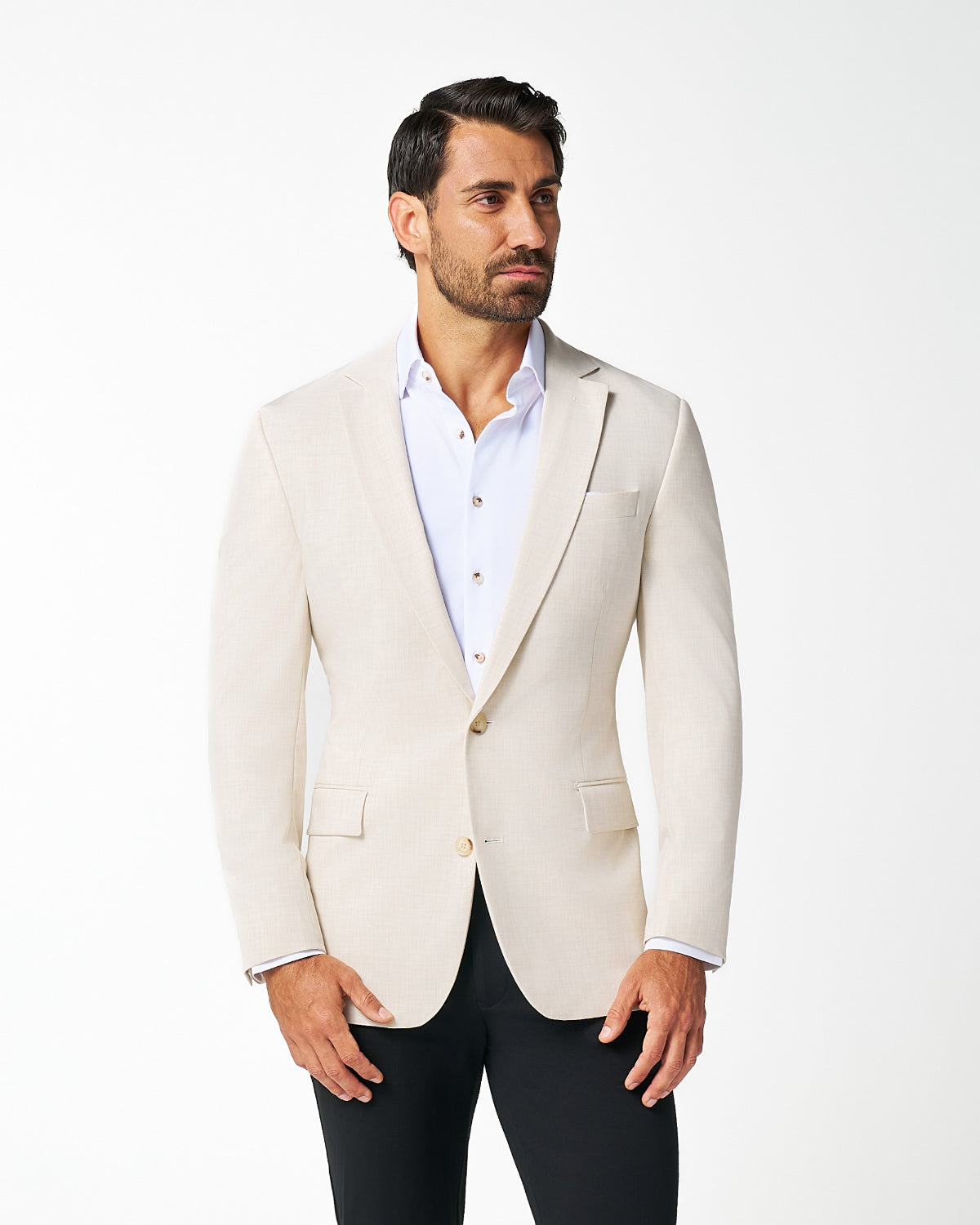 Athletic Fit Stretch Blazer - Lightweight Heathered Bamboo | State & Liberty Suits|Blazers