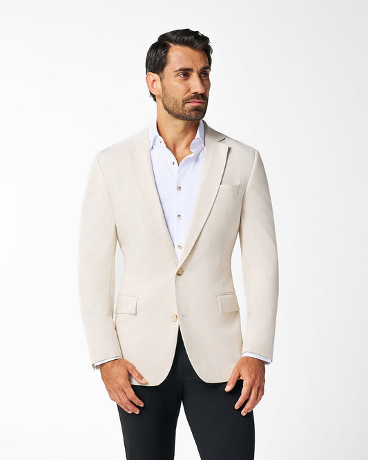 Athletic Fit Stretch Blazer - Lightweight Heathered Bamboo | State & Liberty Suits|Blazers