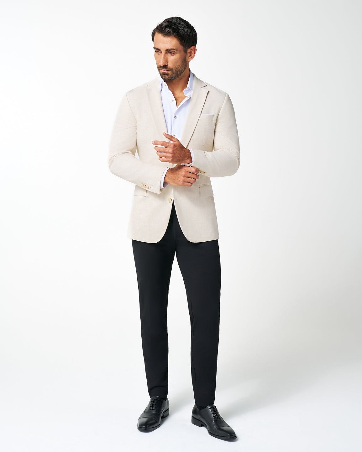 Athletic Fit Stretch Blazer - Lightweight Heathered Bamboo | State & Liberty Suits|Blazers