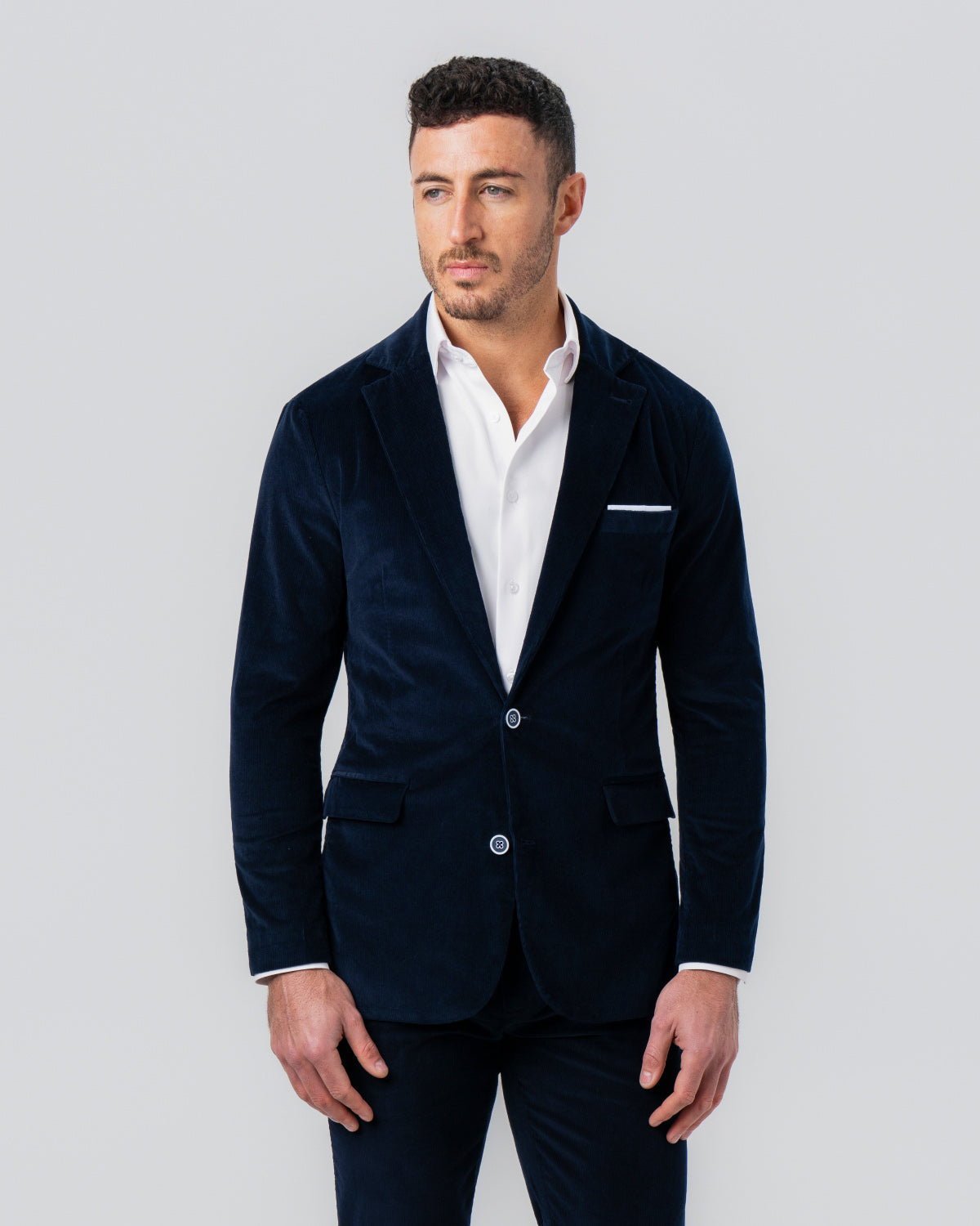 Unstructured Corduroy Blazer - Dark Navy | State & Liberty Suits|Blazers