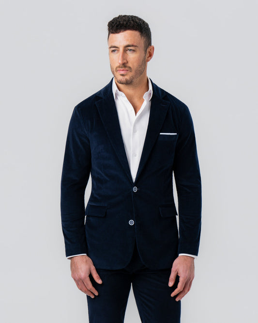 Unstructured Corduroy Blazer - Dark Navy | State & Liberty Suits|Blazers