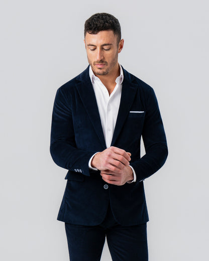 Unstructured Corduroy Blazer - Dark Navy | State & Liberty Suits|Blazers