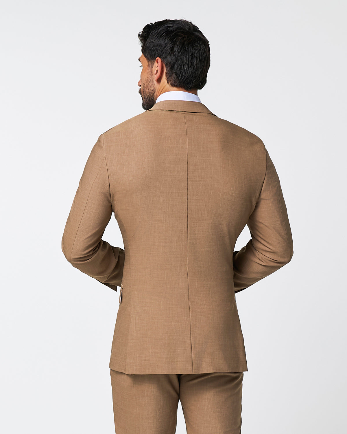 Athletic Fit Stretch Blazer - Heathered Cappuccino | State & Liberty Suits|Blazers