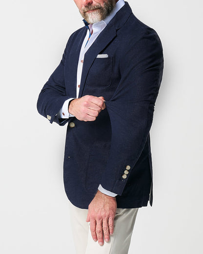 Unstructured Linen Blazer - Navy | State & Liberty Suits|Blazers