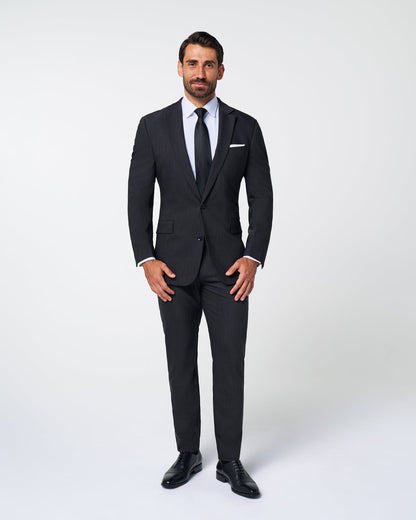 Athletic Fit Stretch Blazer - Heathered Charcoal | State & Liberty Suits|Blazers
