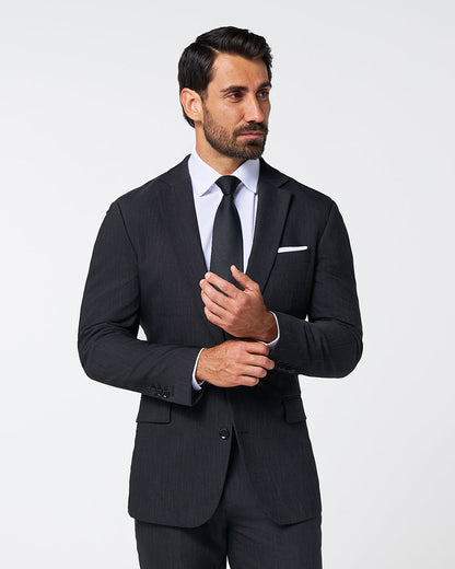 Athletic Fit Stretch Blazer - Heathered Charcoal | State & Liberty Suits|Blazers