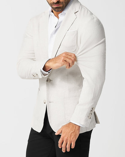 Unstructured Linen Blazer - Cream | State & Liberty Suits|Blazers