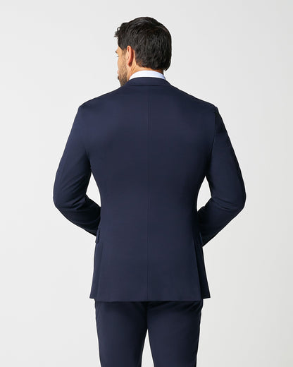 Athletic Fit Stretch Blazer - Navy Double Breasted | State & Liberty Suits|Blazers
