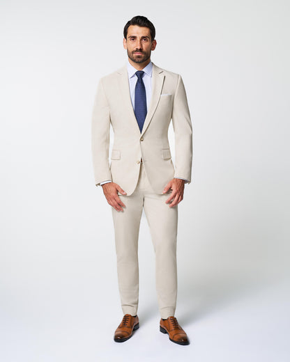 Athletic Fit Stretch Suit Pants - Lightweight Heathered Bamboo | State & Liberty Suits|Bottoms