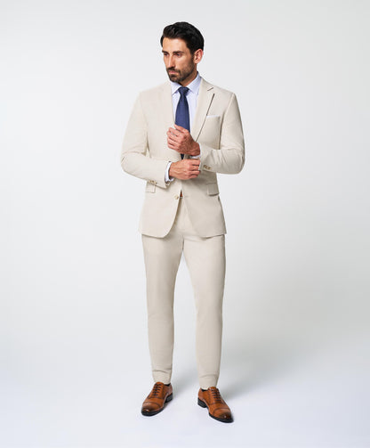 Athletic Fit Stretch Suit Pants - Lightweight Heathered Bamboo | State & Liberty Suits|Bottoms