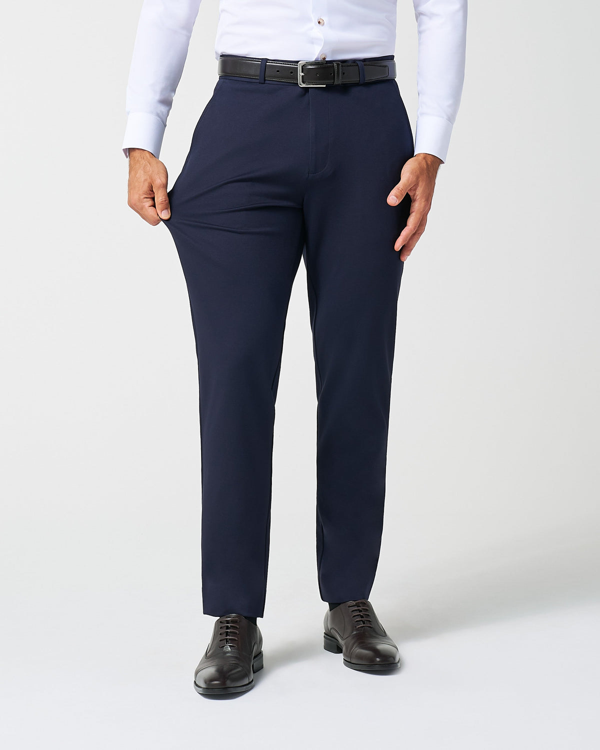 Athletic Fit Stretch Suit Pants - Navy | State & Liberty Suits|Bottoms