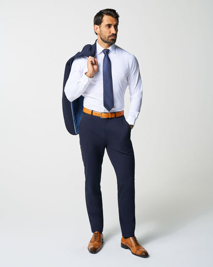 Athletic Fit Stretch Suit Pants - Navy | State & Liberty Suits|Bottoms