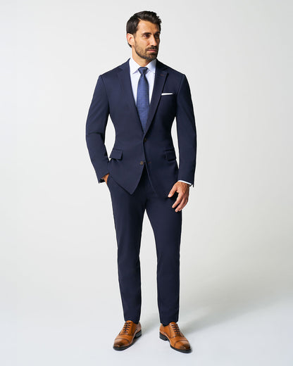 Athletic Fit Stretch Suit Pants - Navy | State & Liberty Suits|Bottoms