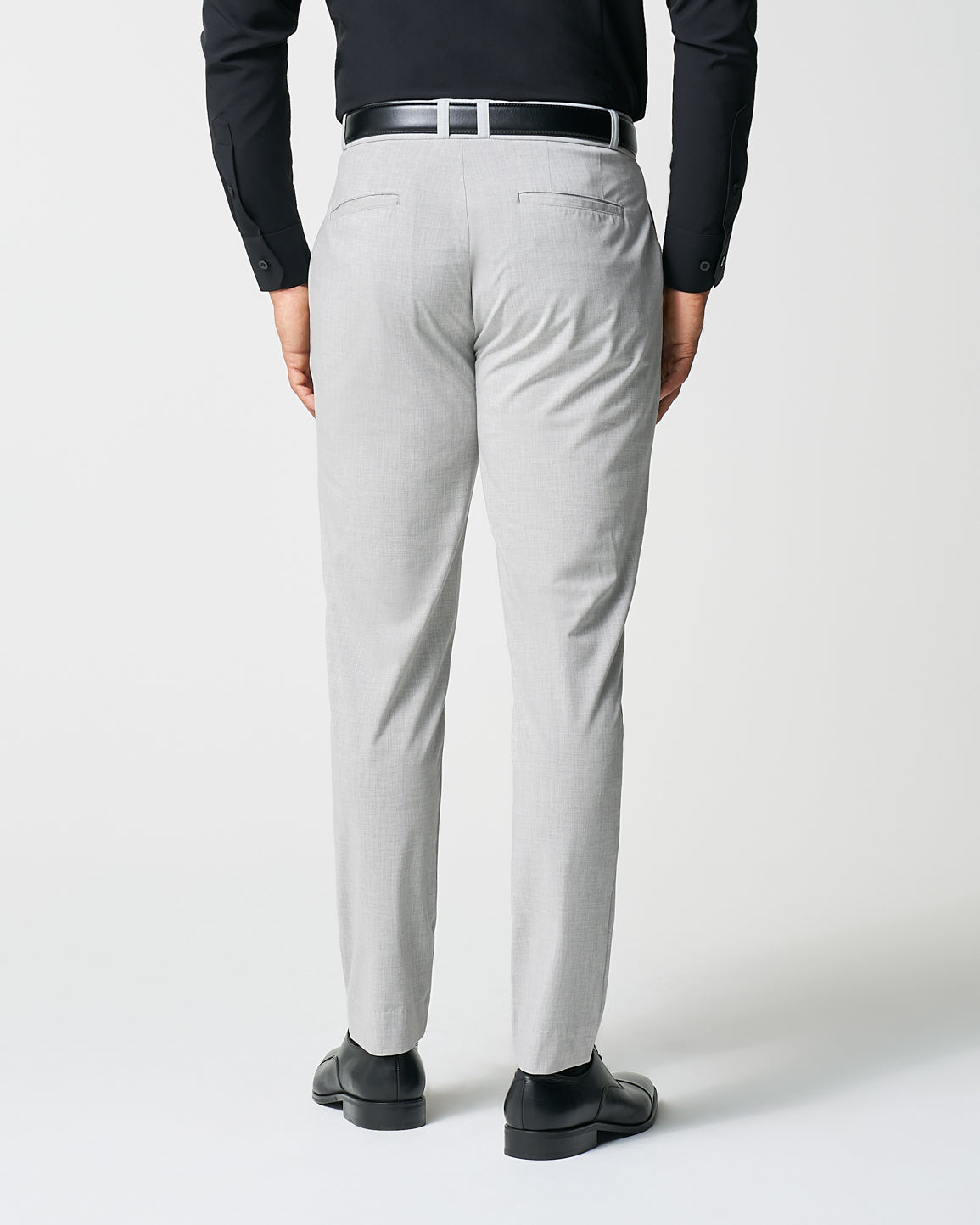 Athletic Fit Suit Pants - Lightweight Heathered Light Grey | State & Liberty Suits|Bottoms