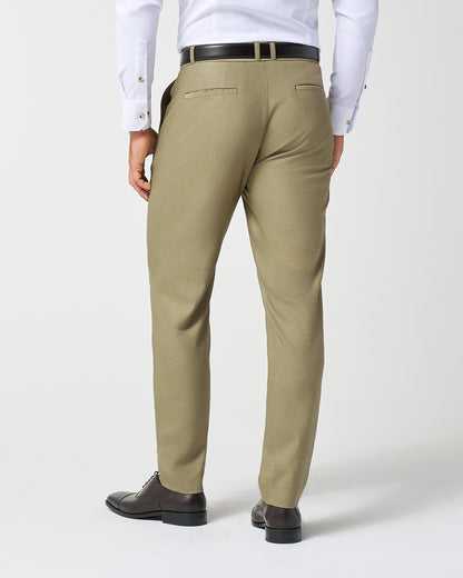 Athletic Fit Stretch Suit Pants - Heathered Olive | State & Liberty Suits|Bottoms