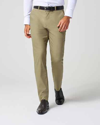 Athletic Fit Stretch Suit Pants - Heathered Olive | State & Liberty Suits|Bottoms