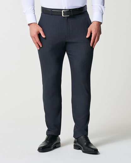 Athletic Fit Stretch Suit Pants - Heathered Midnight Navy | State & Liberty Suits|Bottoms