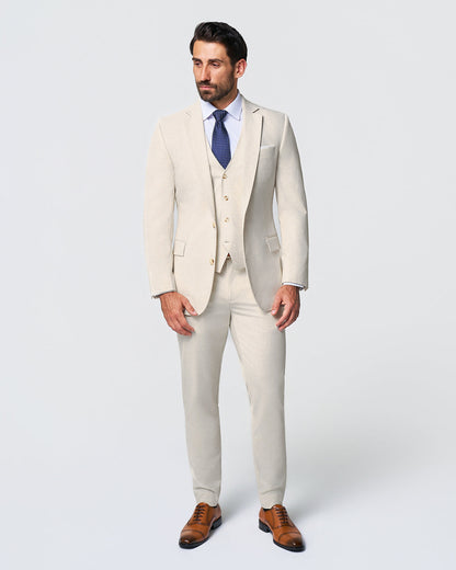 Athletic Fit Stretch Suit Vest - Lightweight Heathered Bamboo | State & Liberty Suits