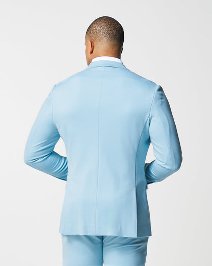 Athletic Fit Stretch Blazer - Solid Cool Blue | State & Liberty Blazers|Suits