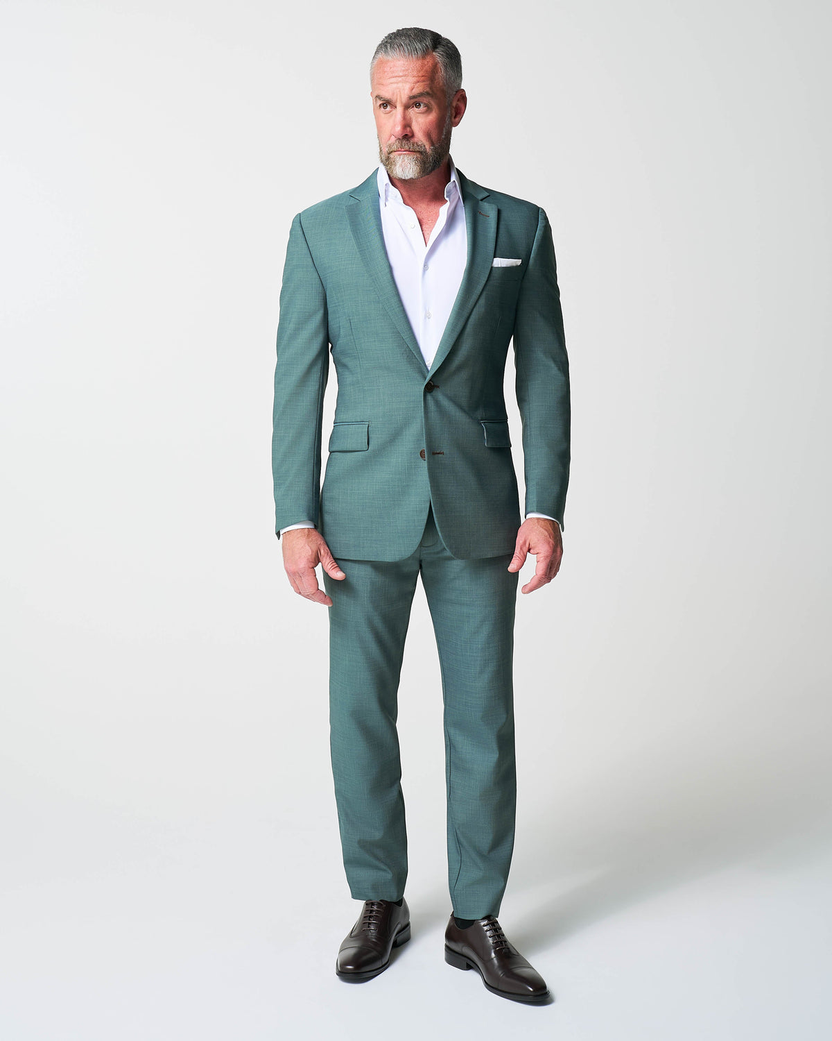 Athletic Fit Stretch Blazer - Heathered Sea Green | State & Liberty Blazers|Suits