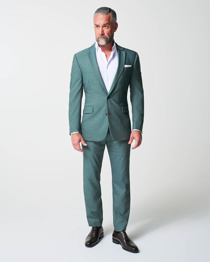 Athletic Fit Stretch Blazer - Heathered Sea Green | State & Liberty Blazers|Suits