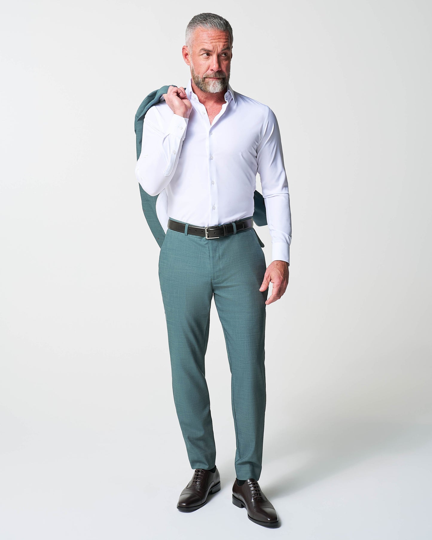 Athletic Fit Stretch Blazer - Heathered Sea Green | State & Liberty Blazers|Suits