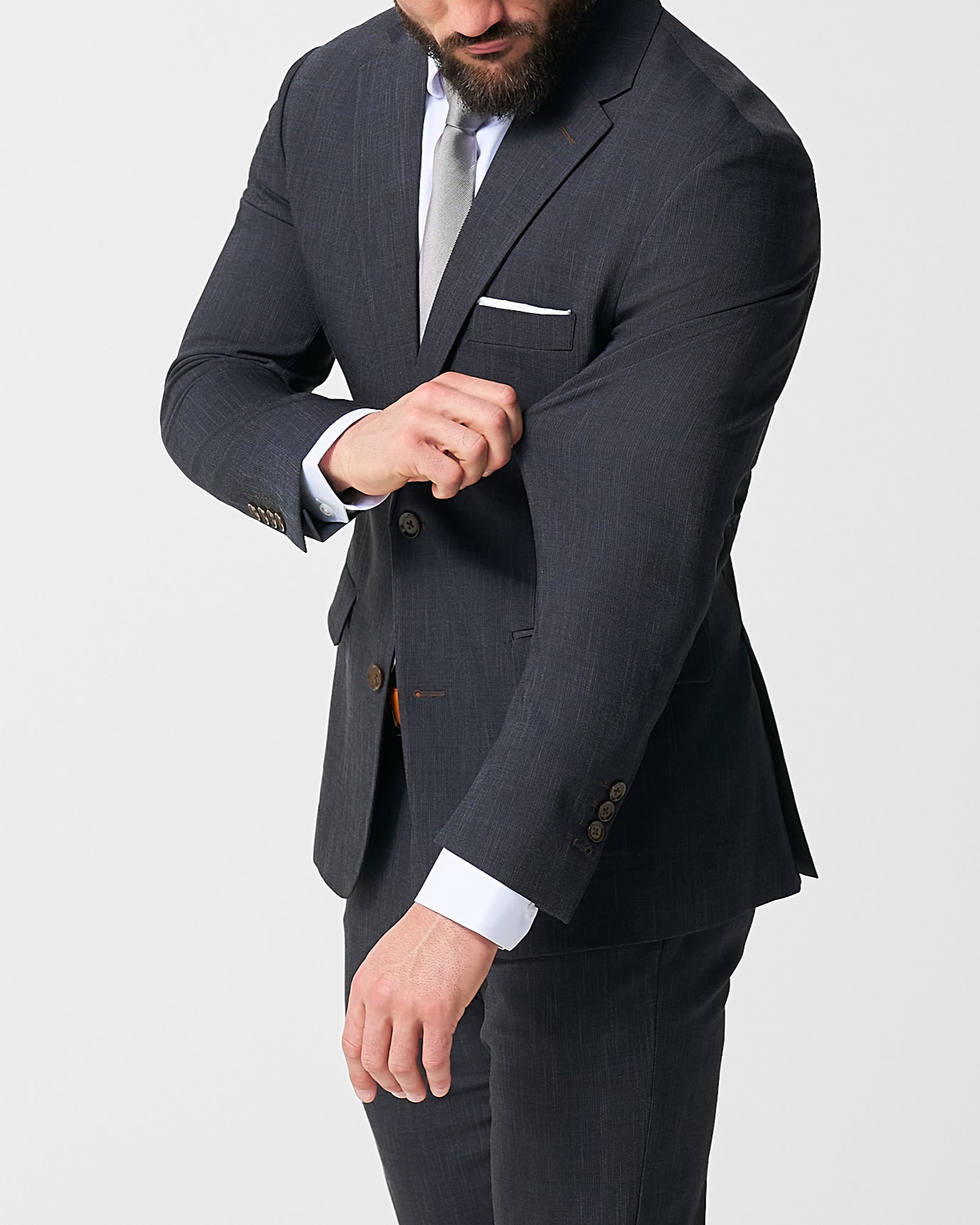 Athletic Fit Stretch Blazer - Heathered Midnight Navy | State & Liberty Blazers|Suits