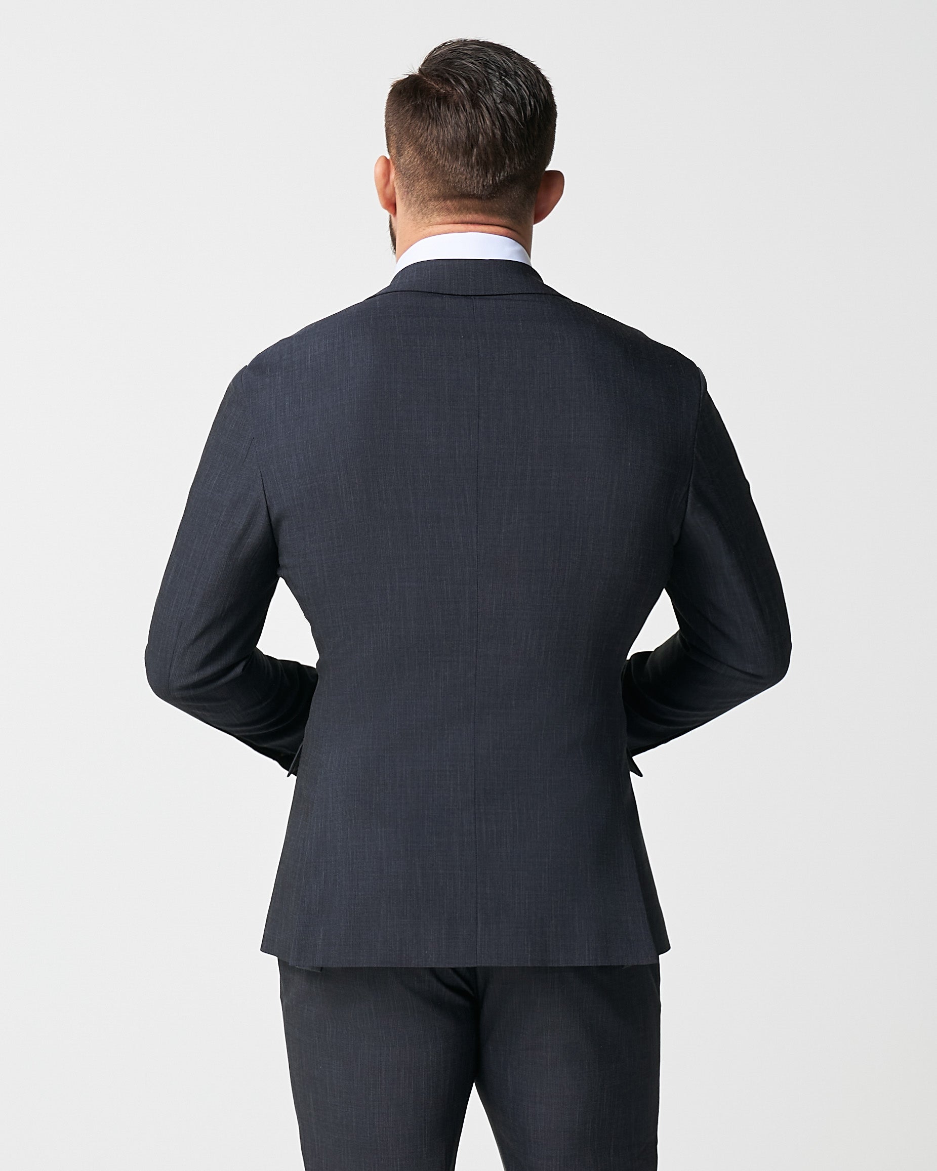 Athletic Fit Stretch Blazer - Heathered Midnight Navy | State & Liberty Blazers|Suits