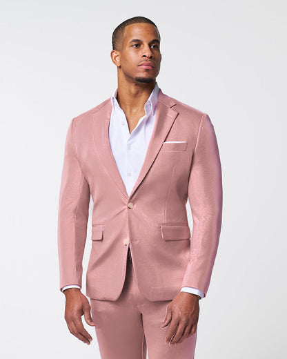 Athletic Fit Stretch Blazer - Solid Rose | State & Liberty Blazers|Suits