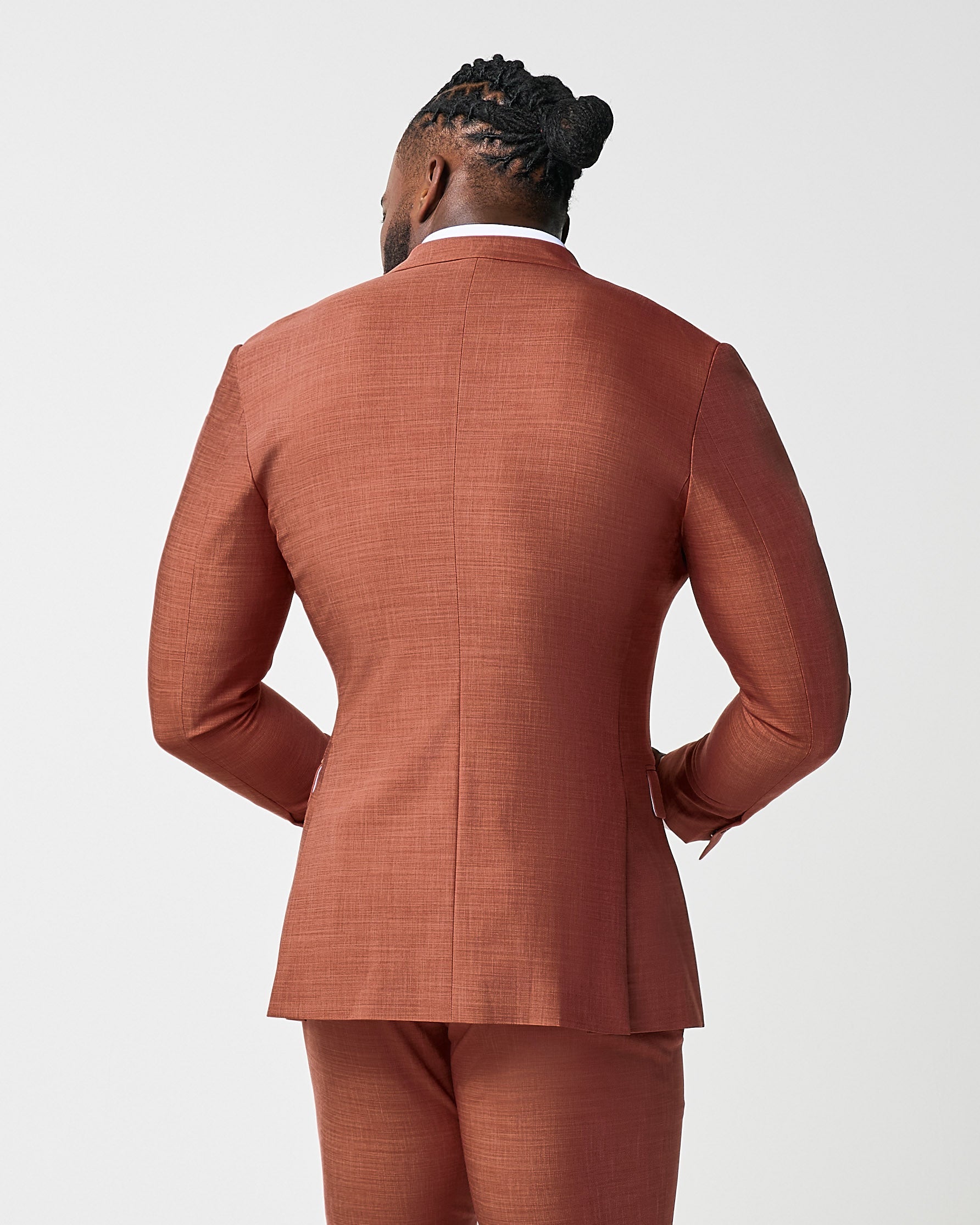 Athletic Fit Stretch Blazer - Heathered Burnt Orange | State & Liberty Blazers|Suits
