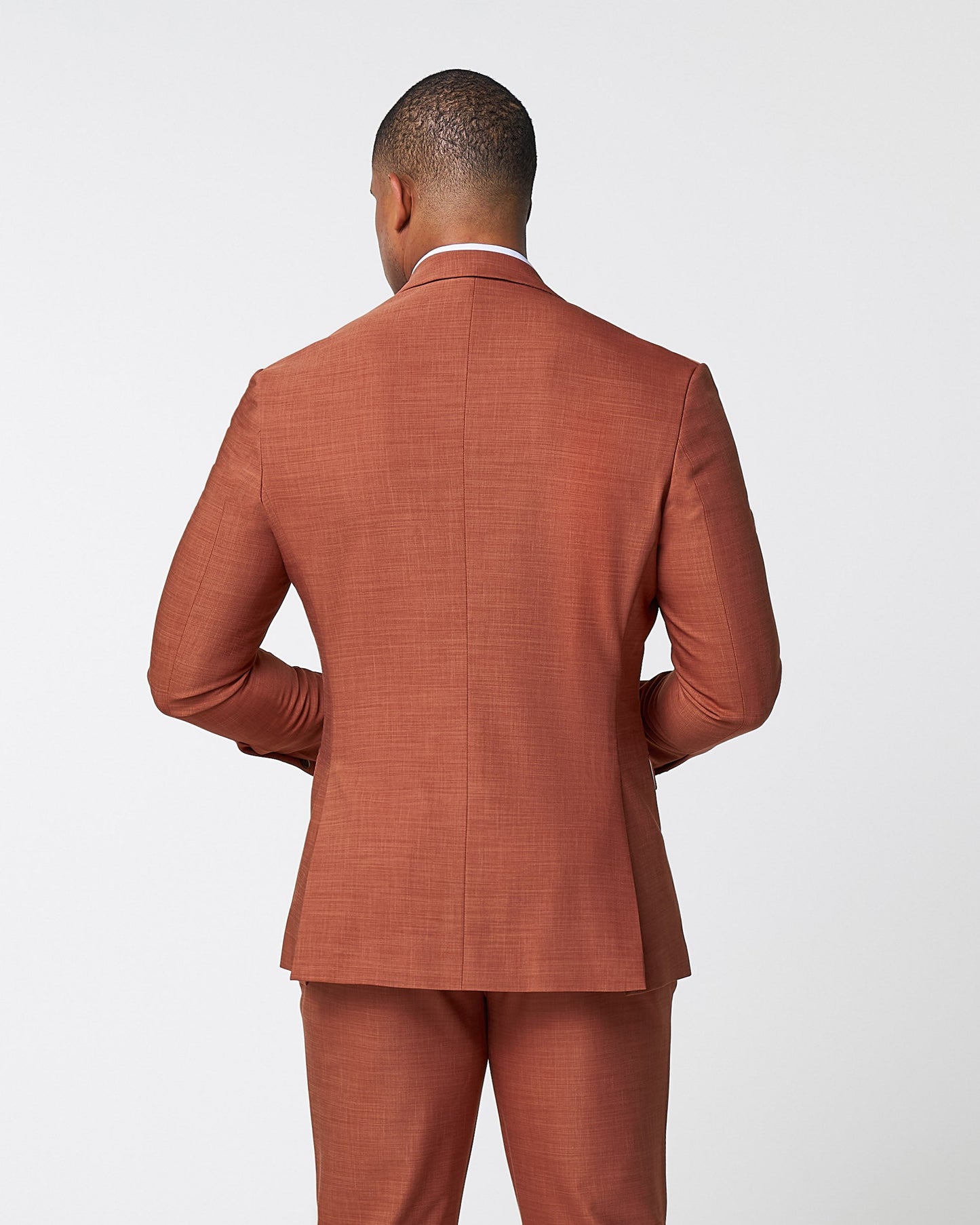 Athletic Fit Stretch Blazer - Heathered Burnt Orange | State & Liberty Blazers|Suits