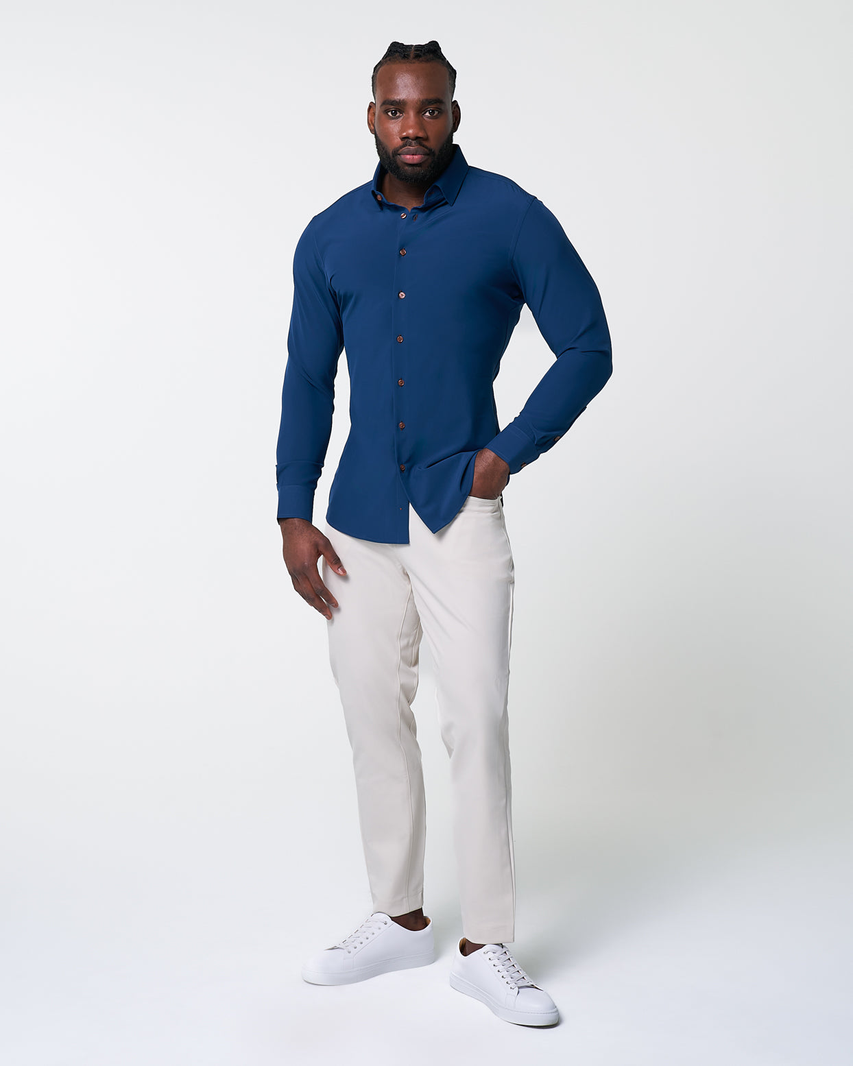 "The Howard" Solid Navy | State & Liberty Dress Shirts