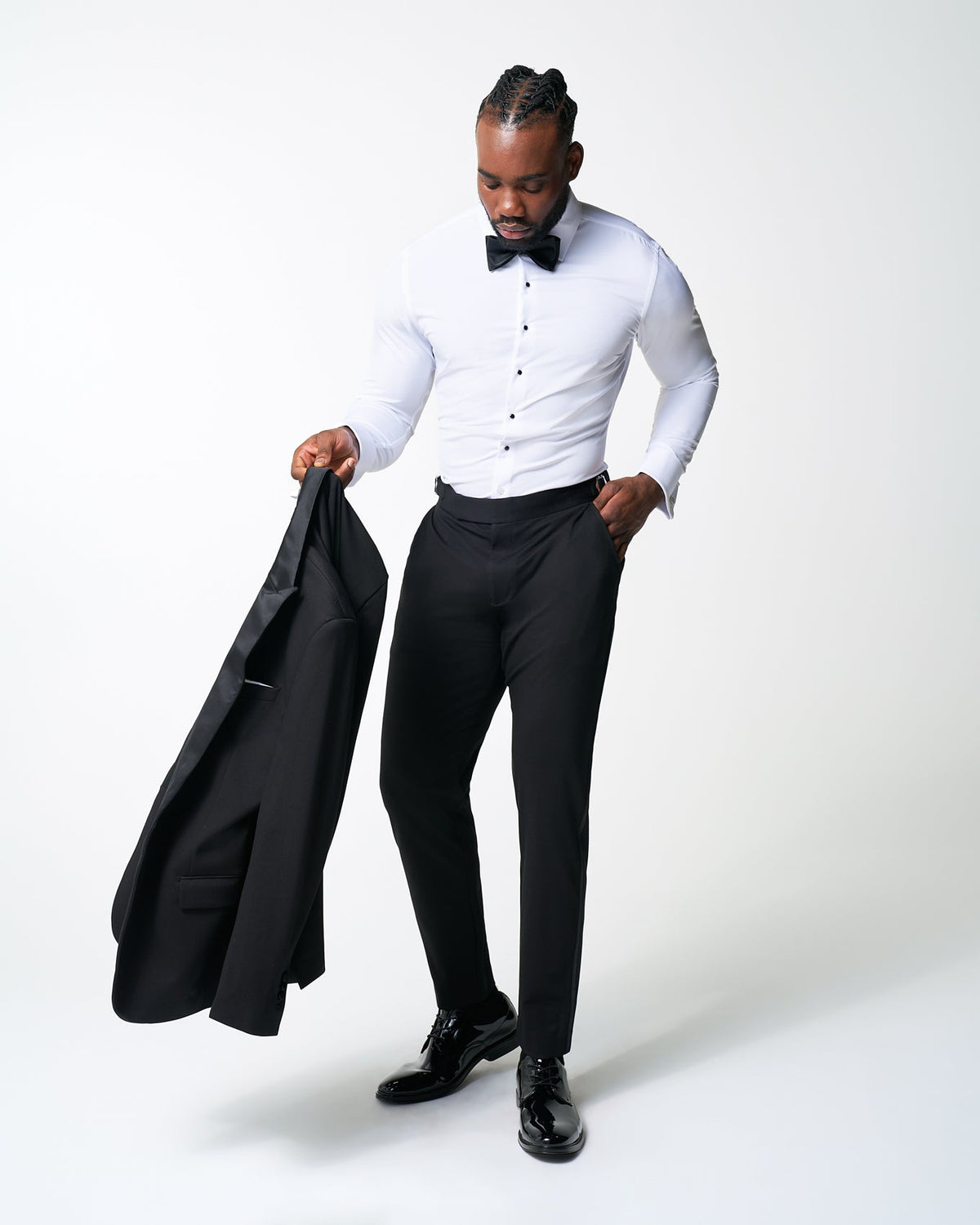 The Solid White Tuxedo Shirt | State & Liberty Dress Shirts