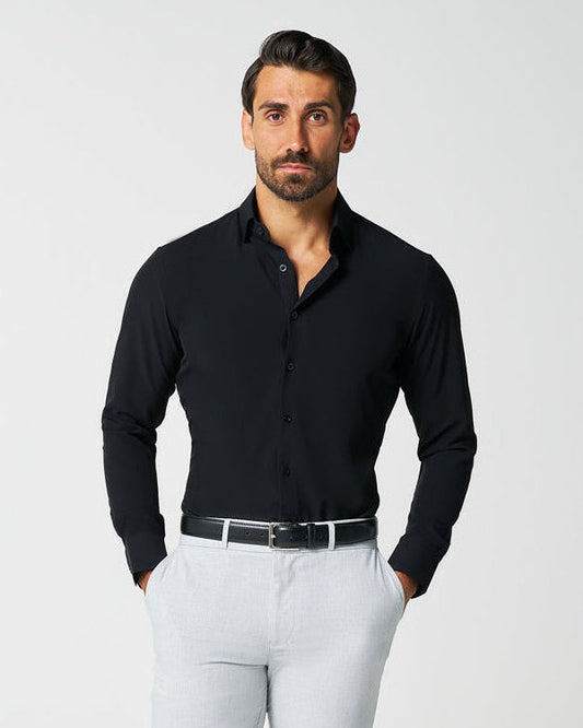 "The Von" Solid Black | State & Liberty Dress Shirts