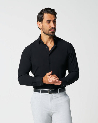 "The Von" Solid Black | State & Liberty Dress Shirts