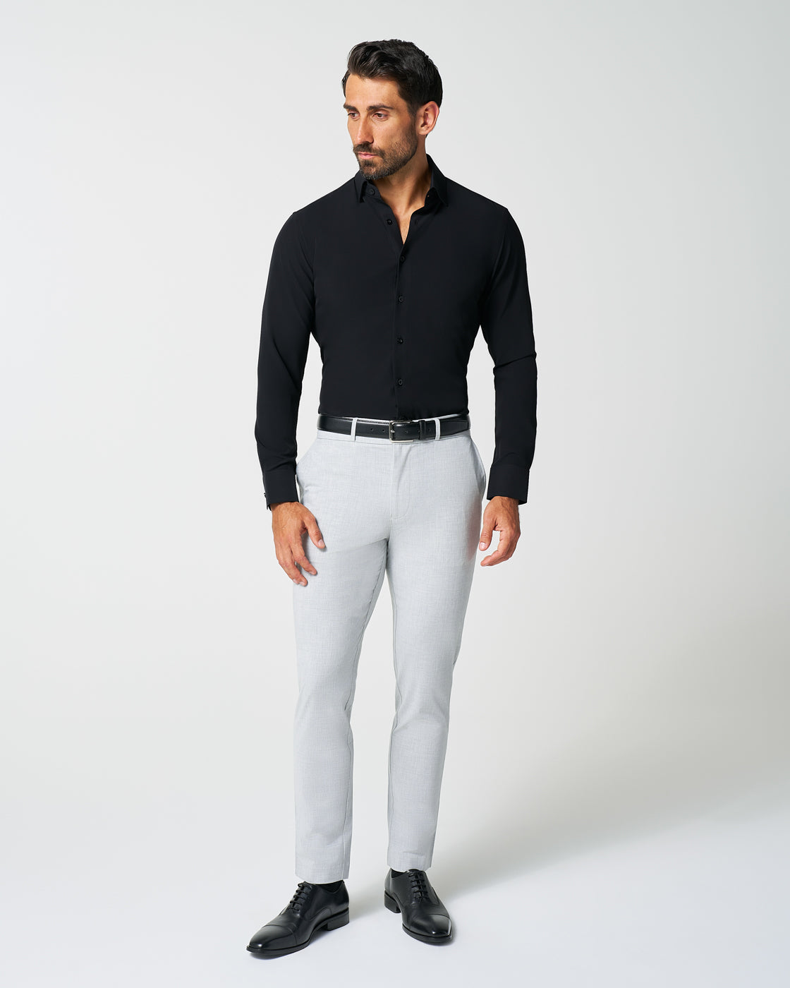 "The Von" Solid Black | State & Liberty Dress Shirts