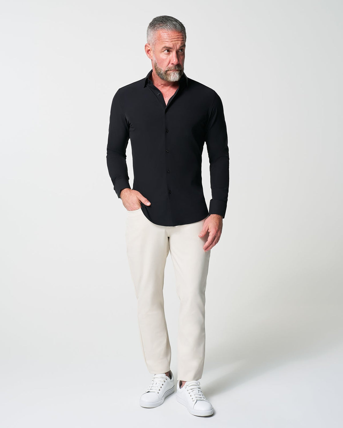 "The Von" Solid Black | State & Liberty Dress Shirts