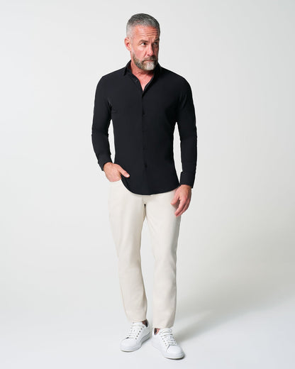 "The Von" Solid Black | State & Liberty Dress Shirts