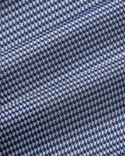 "The Holland" Dark Navy Micro Houndstooth | State & Liberty Dress Shirts