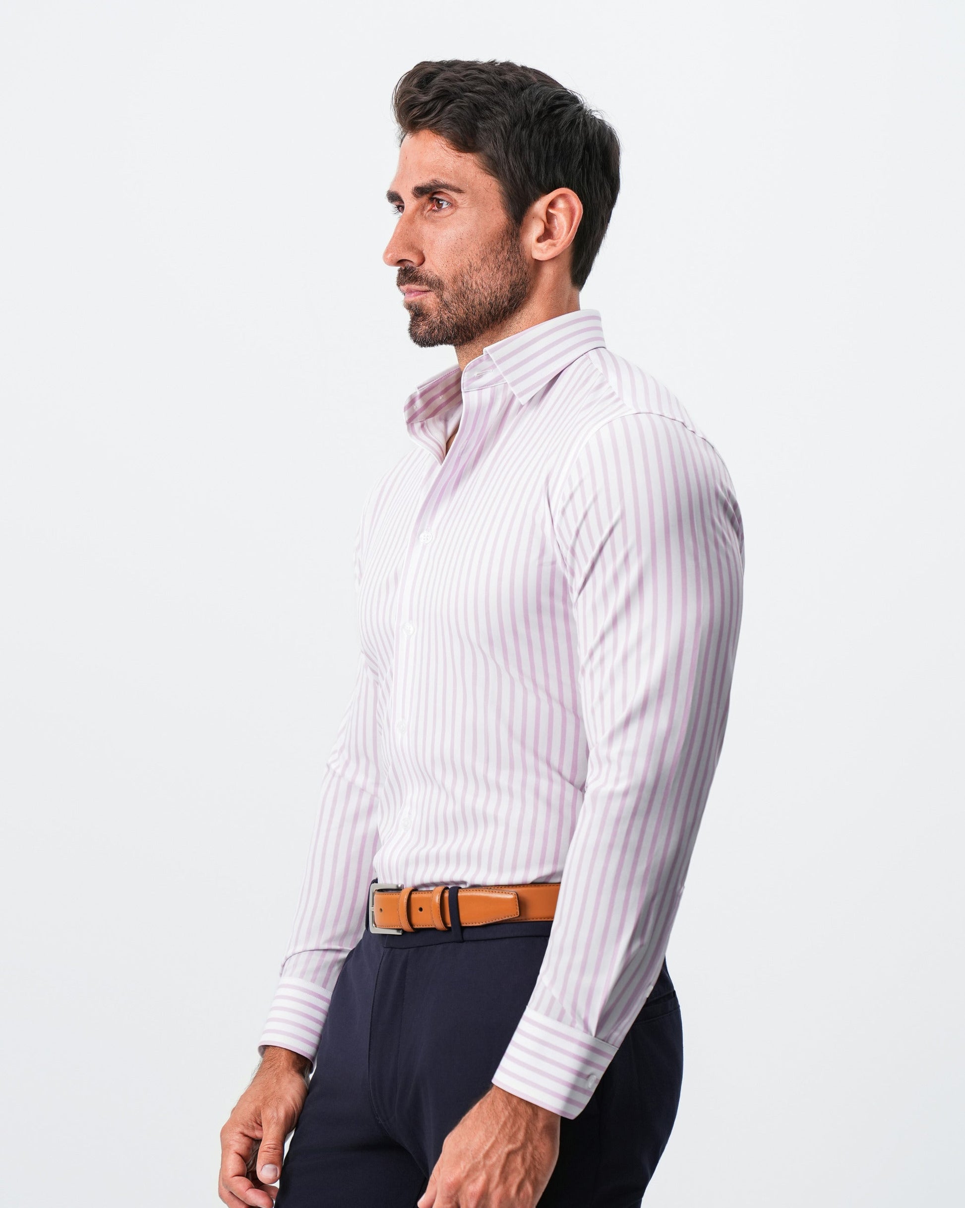 "The Broadway" Pink Mid-Stripe | State & Liberty Dress Shirts