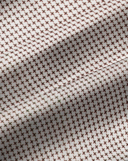 "The Vancouver" Brown Houndstooth | State & Liberty Dress Shirts