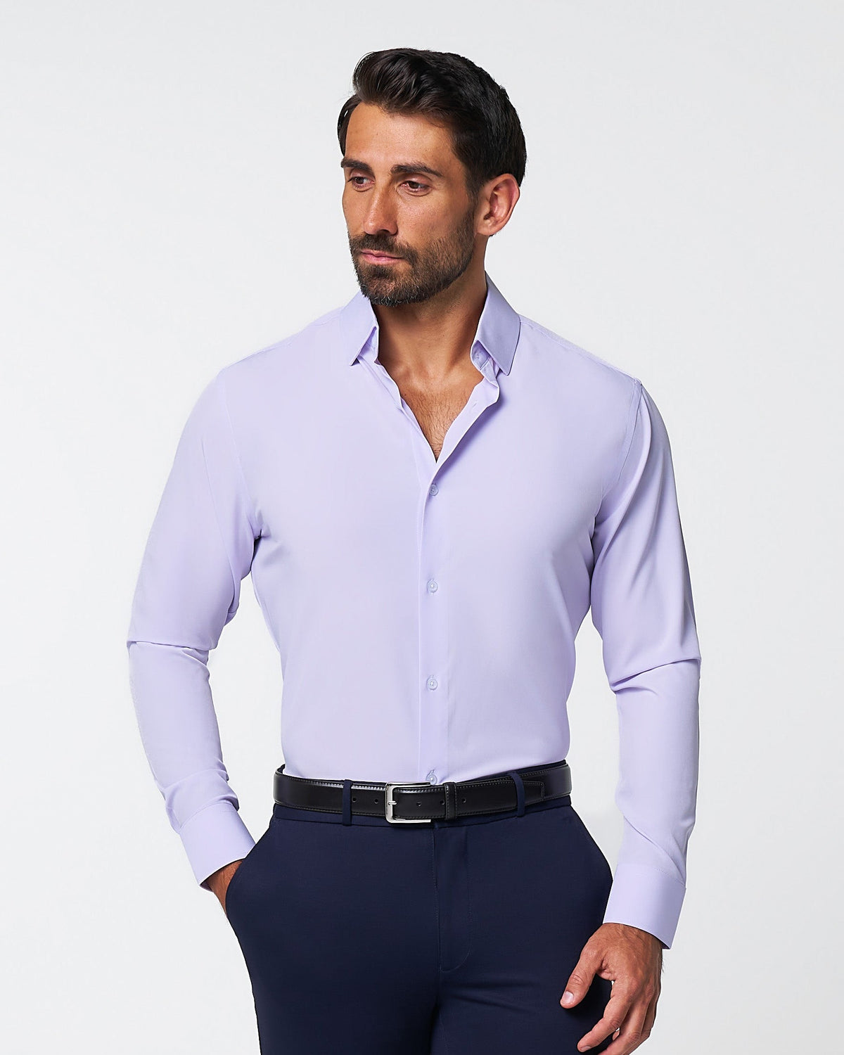"The Iris" Solid Light Lilac | State & Liberty Dress Shirts
