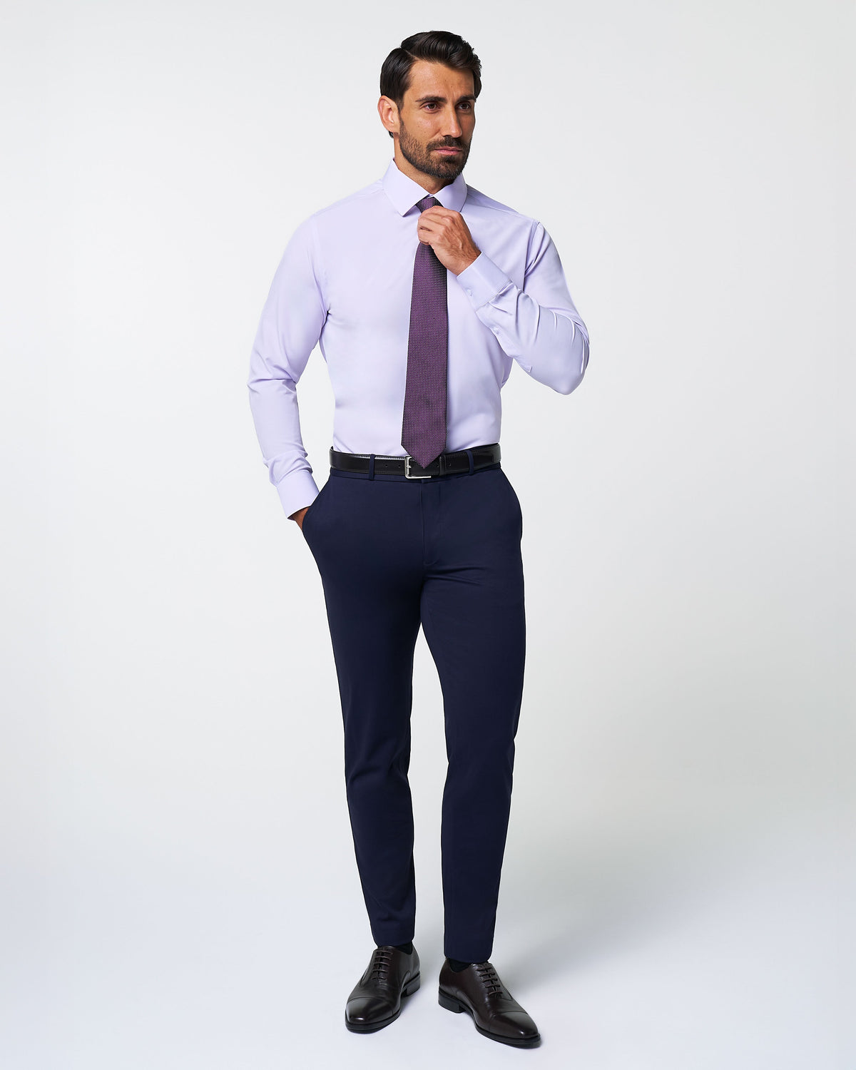 "The Iris" Solid Light Lilac | State & Liberty Dress Shirts