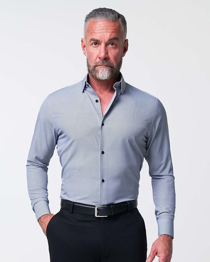 "The Empire" Black Houndstooth | State & Liberty Dress Shirts