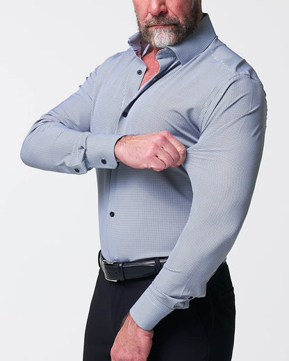 "The Empire" Black Houndstooth | State & Liberty Dress Shirts